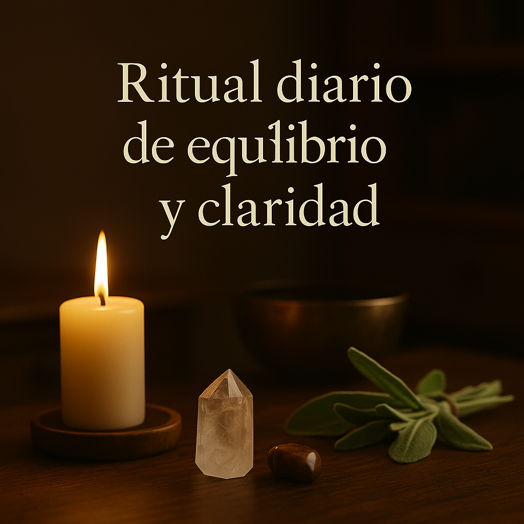 Crear un ritual diario de equilibrio y claridad interior